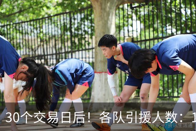 30个交易日后！各队引援人数：1队9人，4队5人，1队0人！